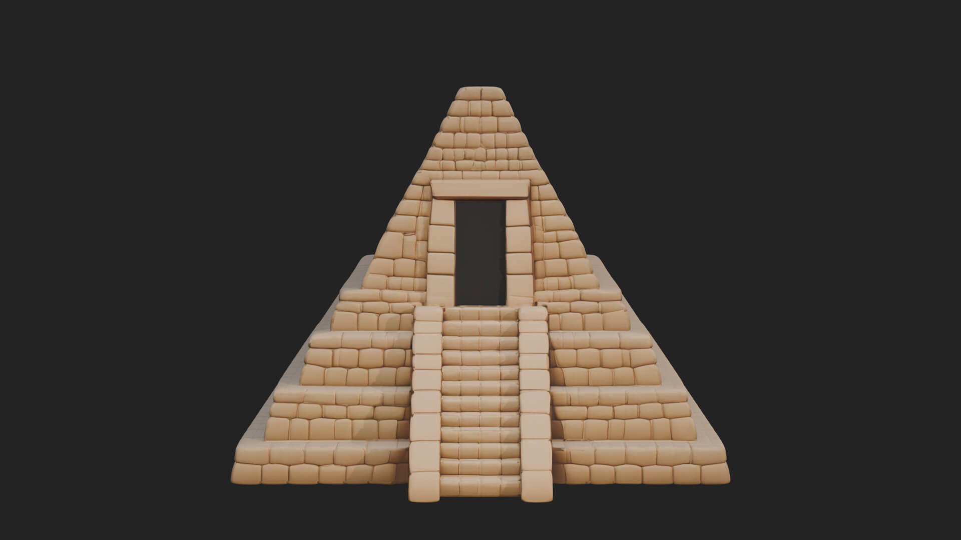 Step Pyramid Temple Design 21 3D Print Model 3D Model