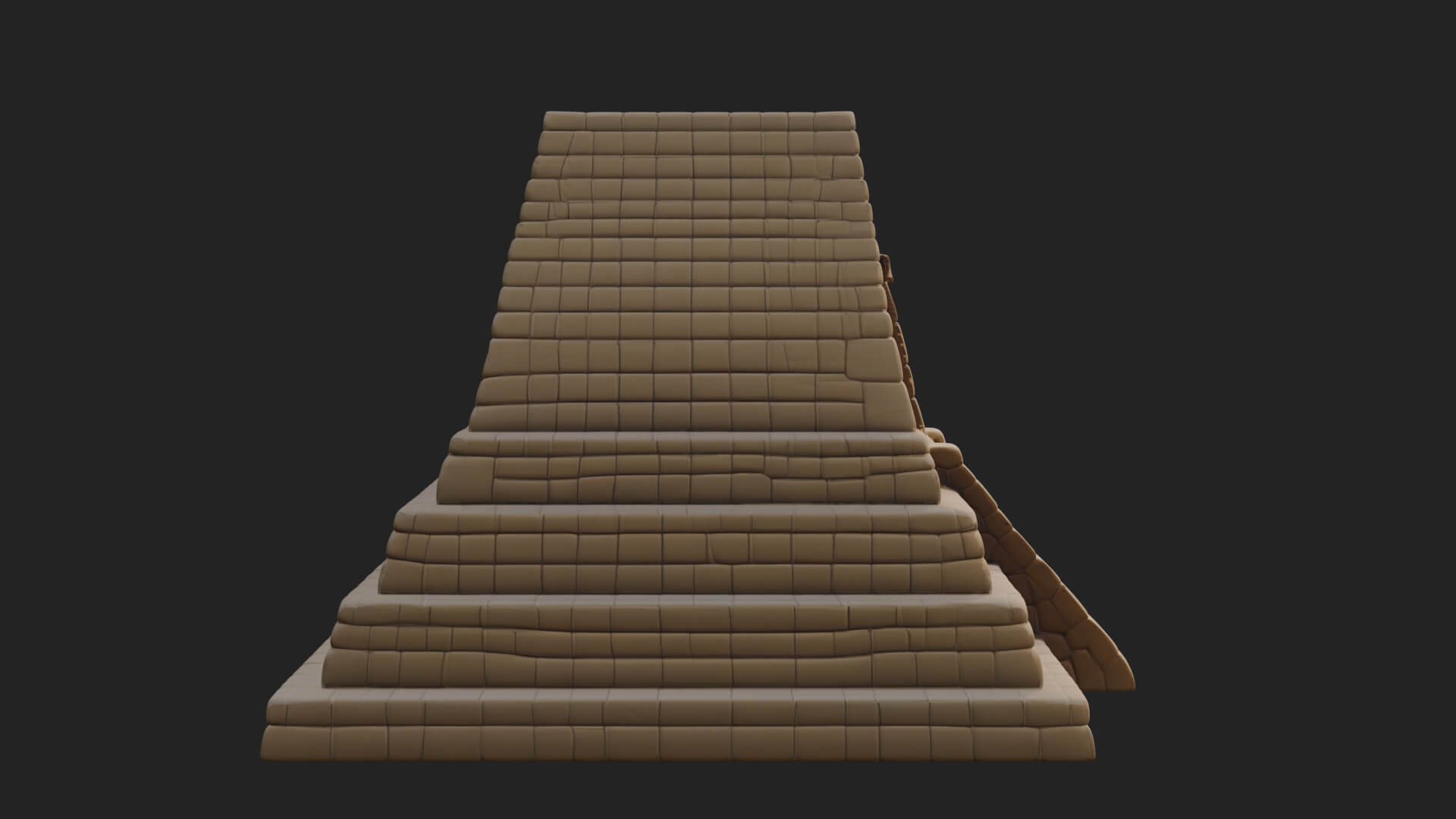Step Pyramid Temple Design 21 3D Print Model 3D Model
