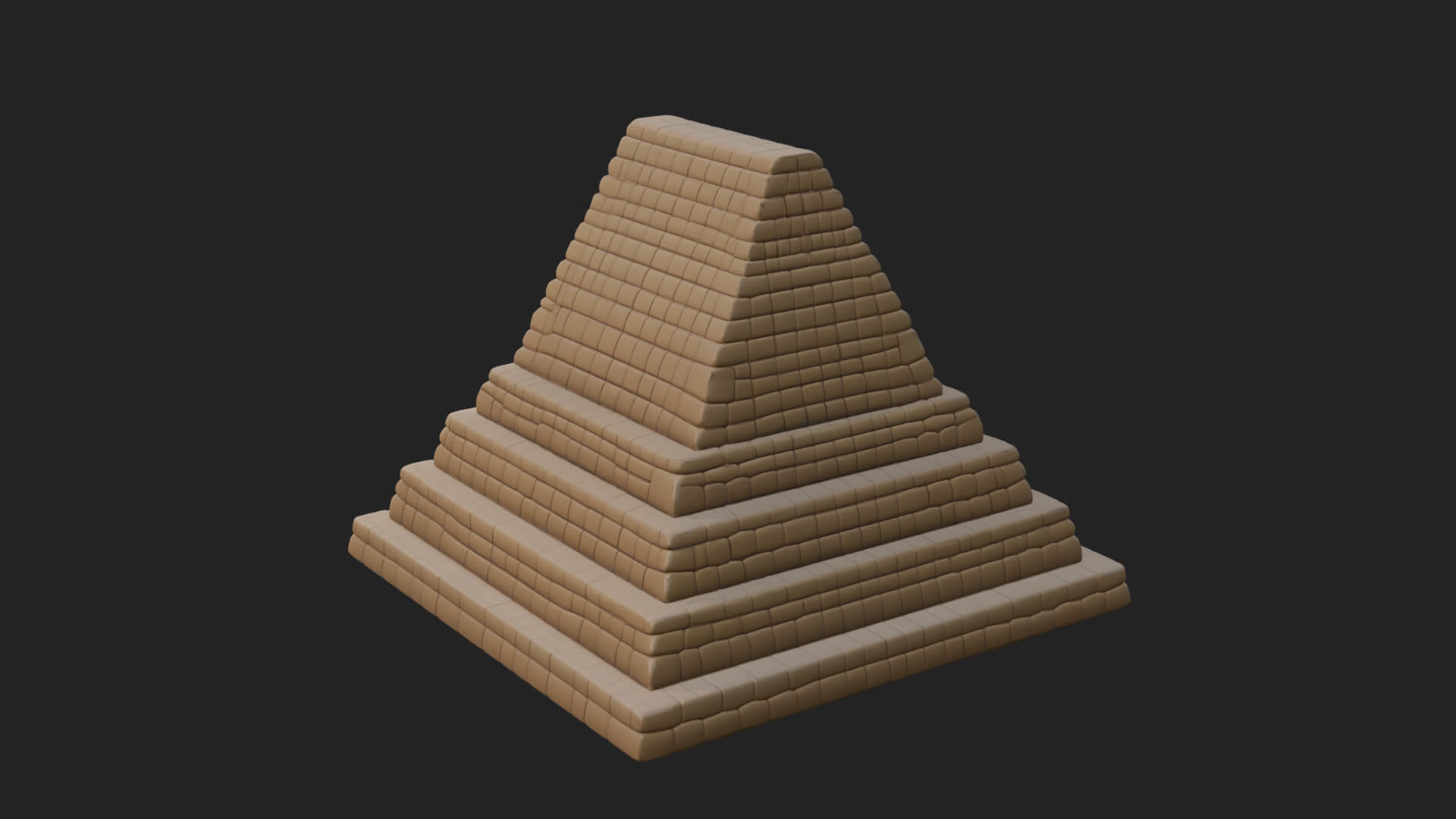 Step Pyramid Temple Design 21 3D Print Model 3D Model