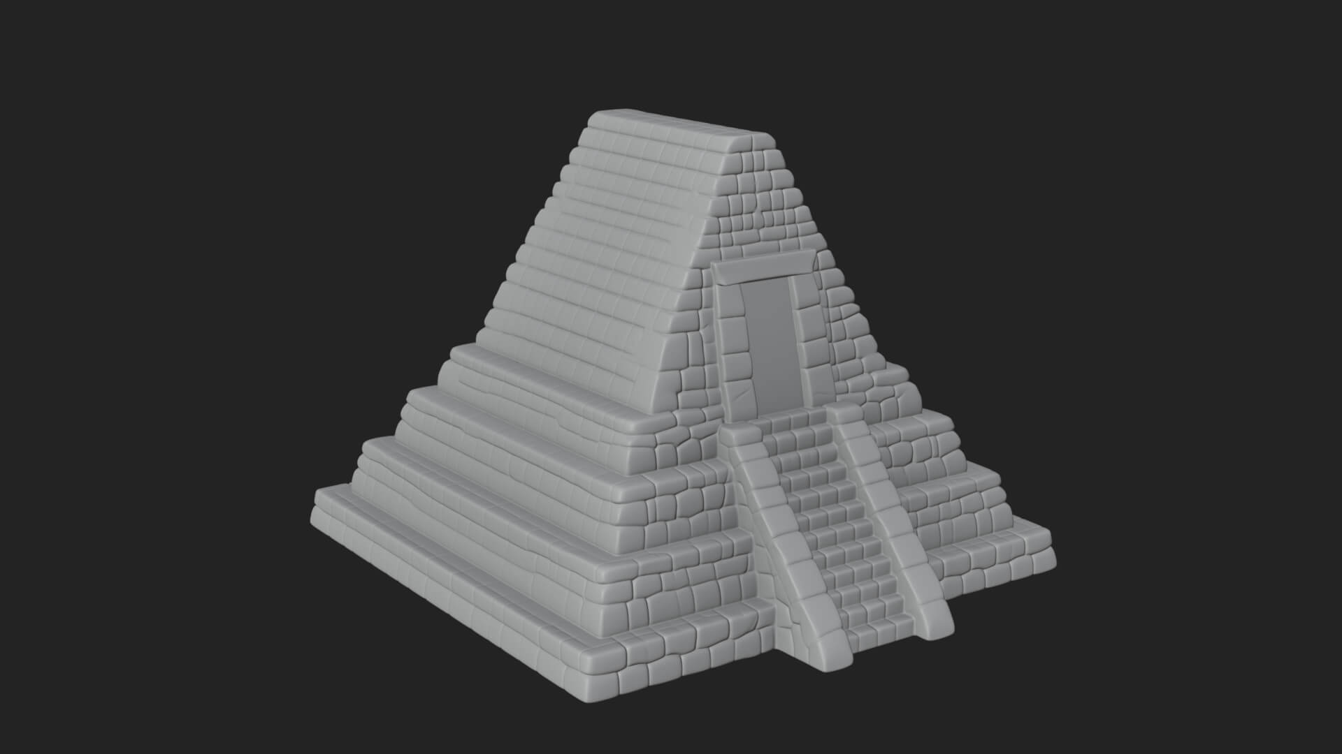 Step Pyramid Temple Design 21 3D Print Model 3D Model