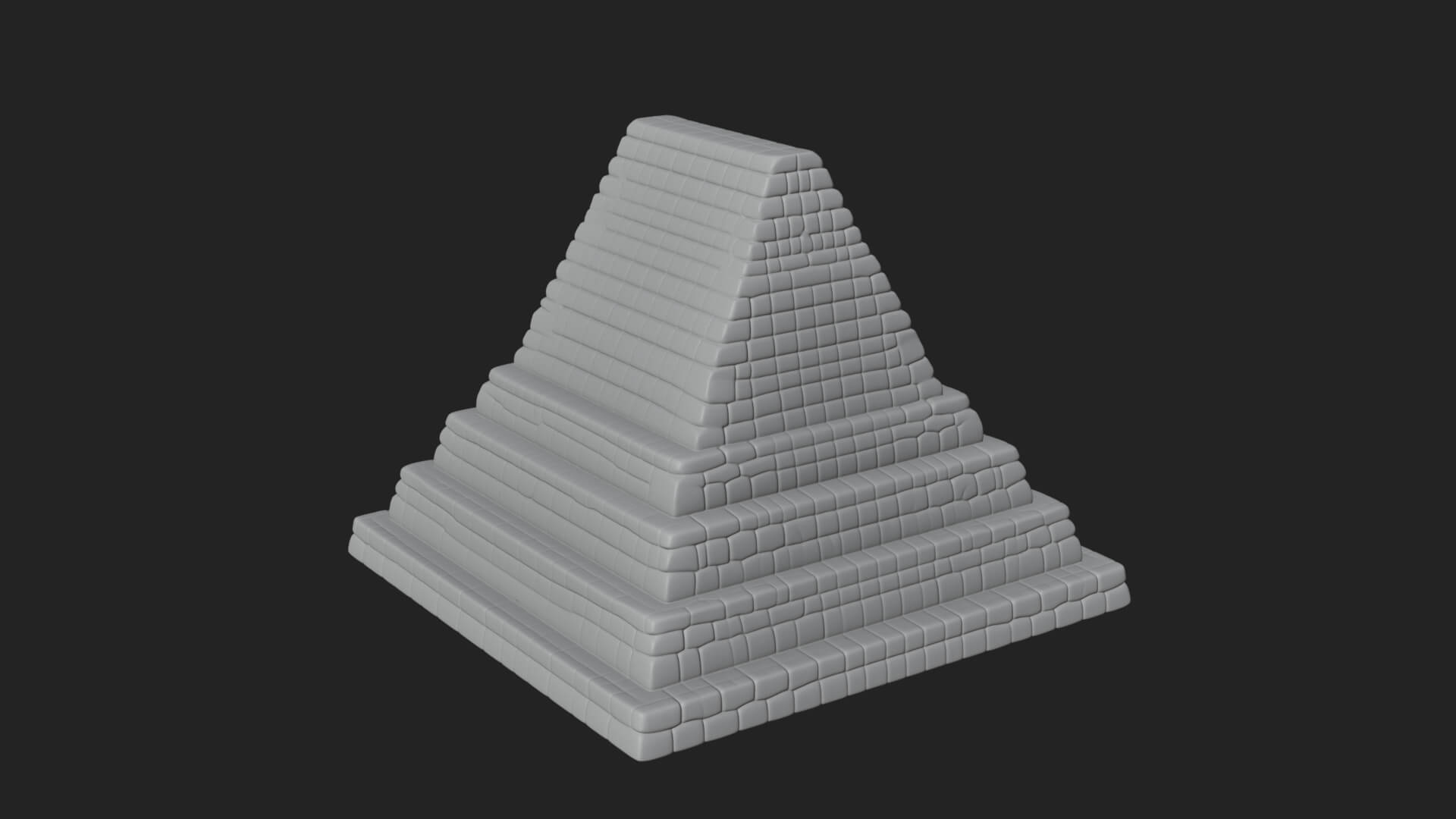 Step Pyramid Temple Design 21 3D Print Model 3D Model