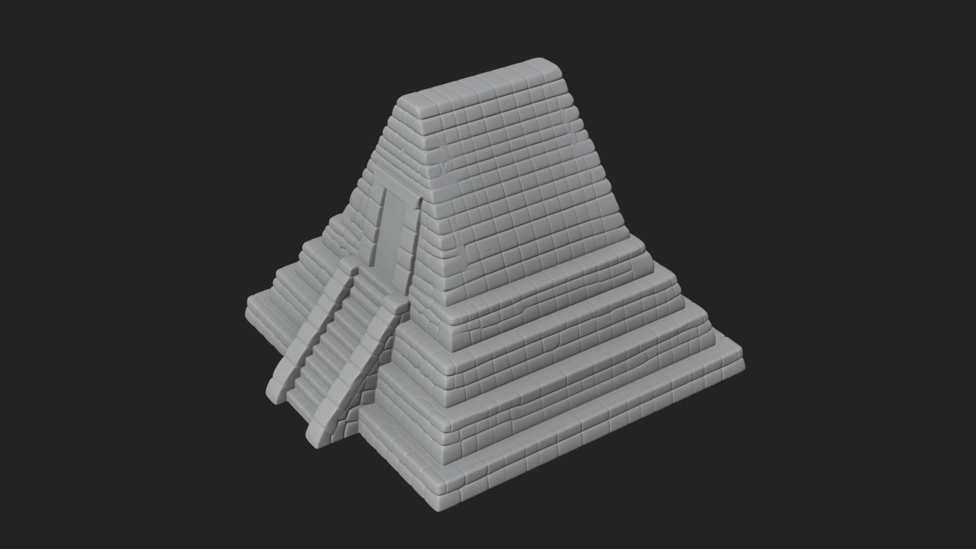 Step Pyramid Temple Design 21 3D Print Model 3D Model