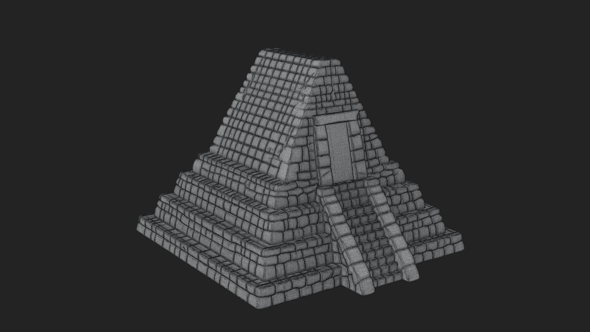 Step Pyramid Temple Design 21 3D Print Model 3D Model