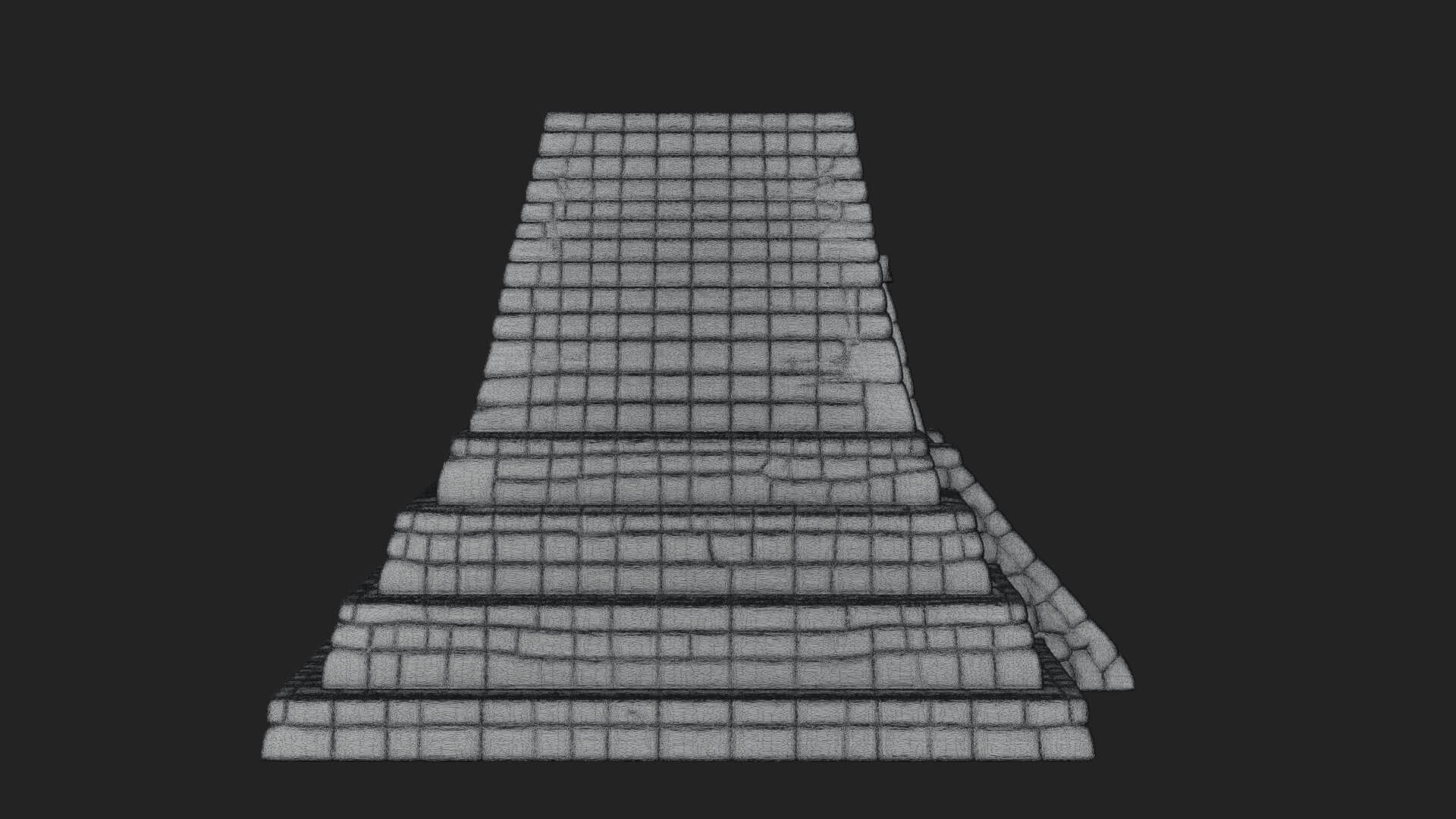 Step Pyramid Temple Design 21 3D Print Model 3D Model