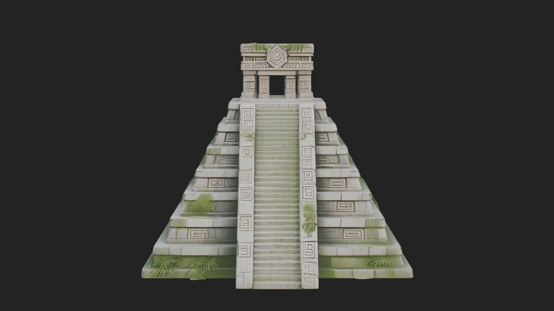 Step Pyramid Temple Design 22 3D Print Model 3D Model