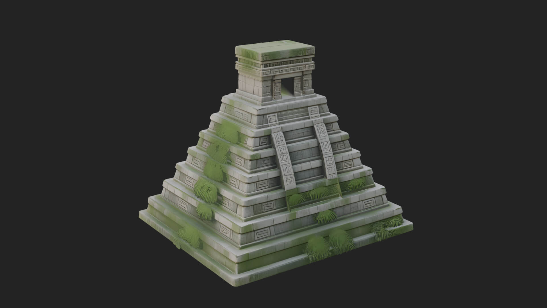 Step Pyramid Temple Design 22 3D Print Model 3D Model