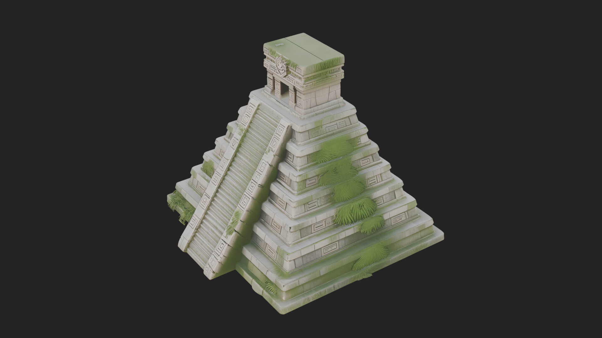 Step Pyramid Temple Design 22 3D Print Model 3D Model