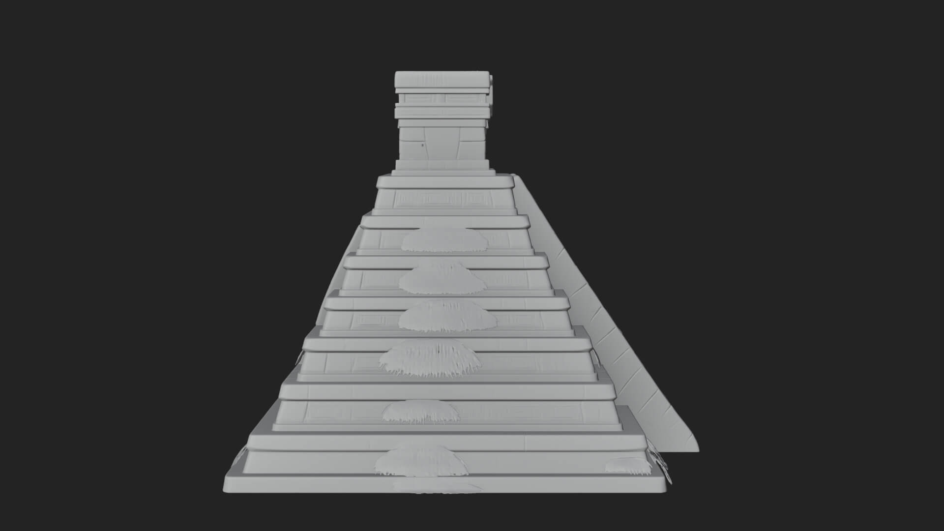 Step Pyramid Temple Design 22 3D Print Model 3D Model