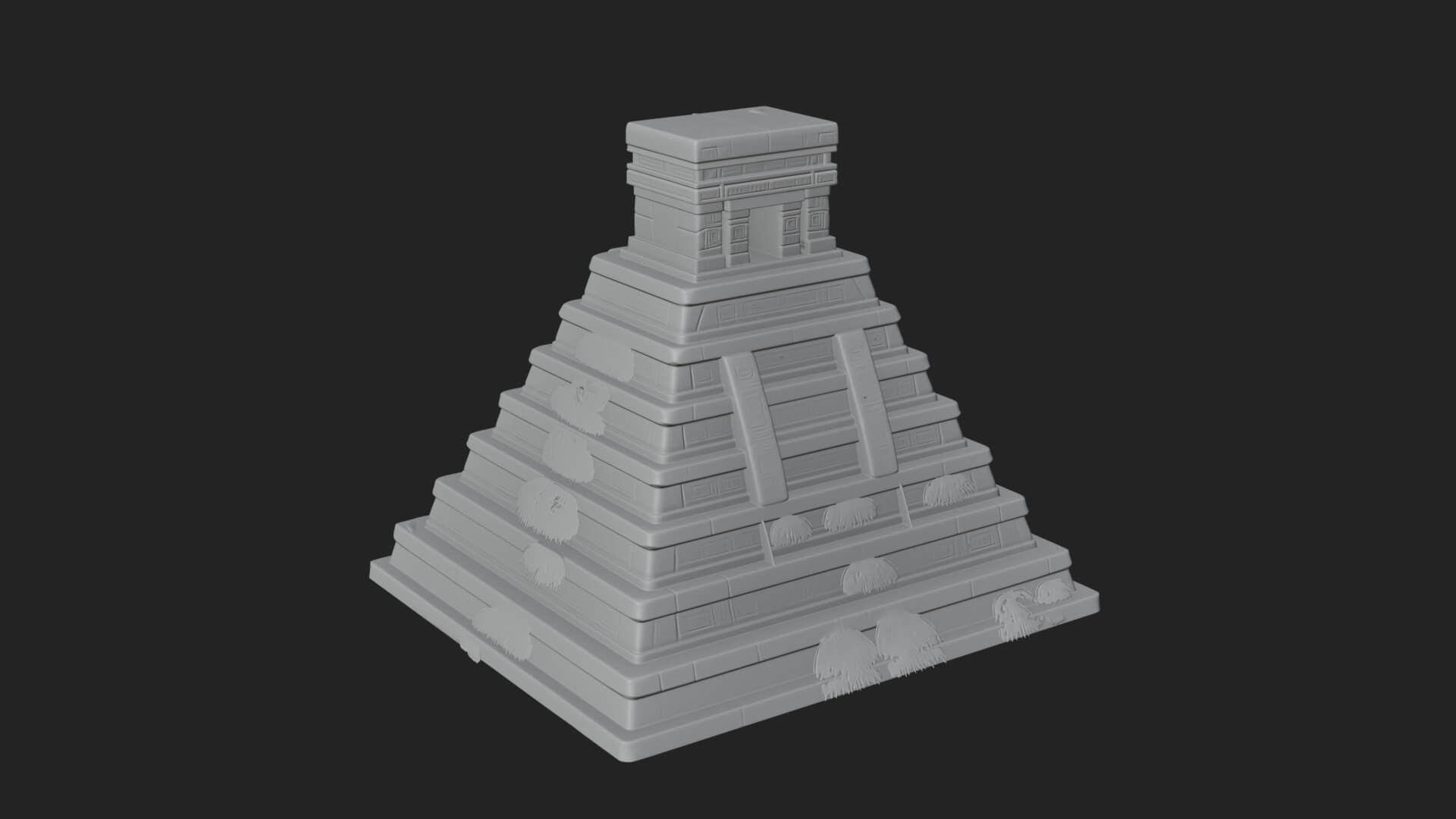Step Pyramid Temple Design 22 3D Print Model 3D Model