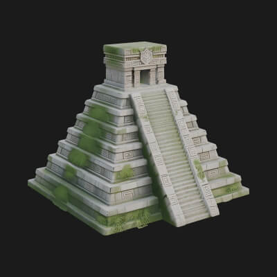 Step Pyramid Temple Design 22 3D Print Model