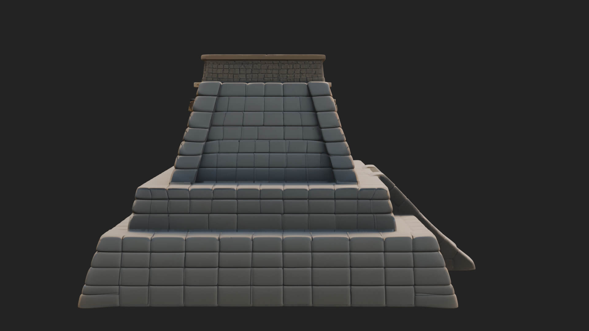Step Pyramid Temple Design 23 3D Print Model 3D Model