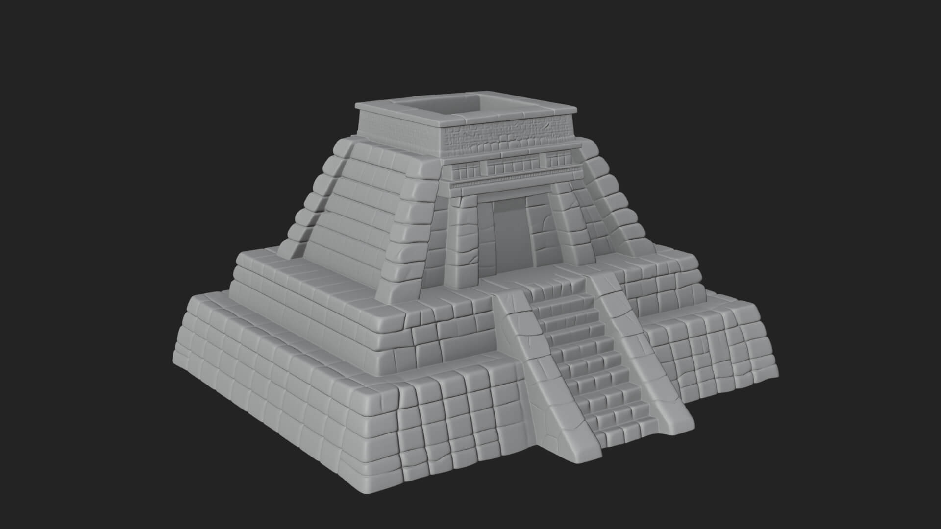 Step Pyramid Temple Design 23 3D Print Model 3D Model