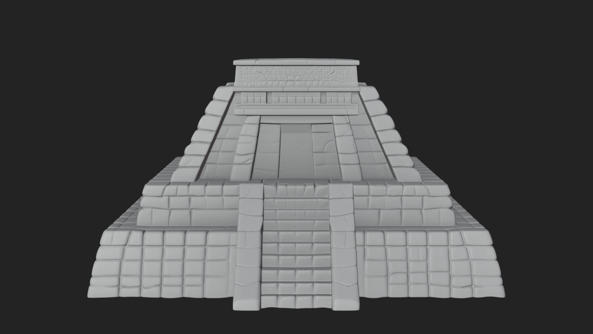 Step Pyramid Temple Design 23 3D Print Model 3D Model