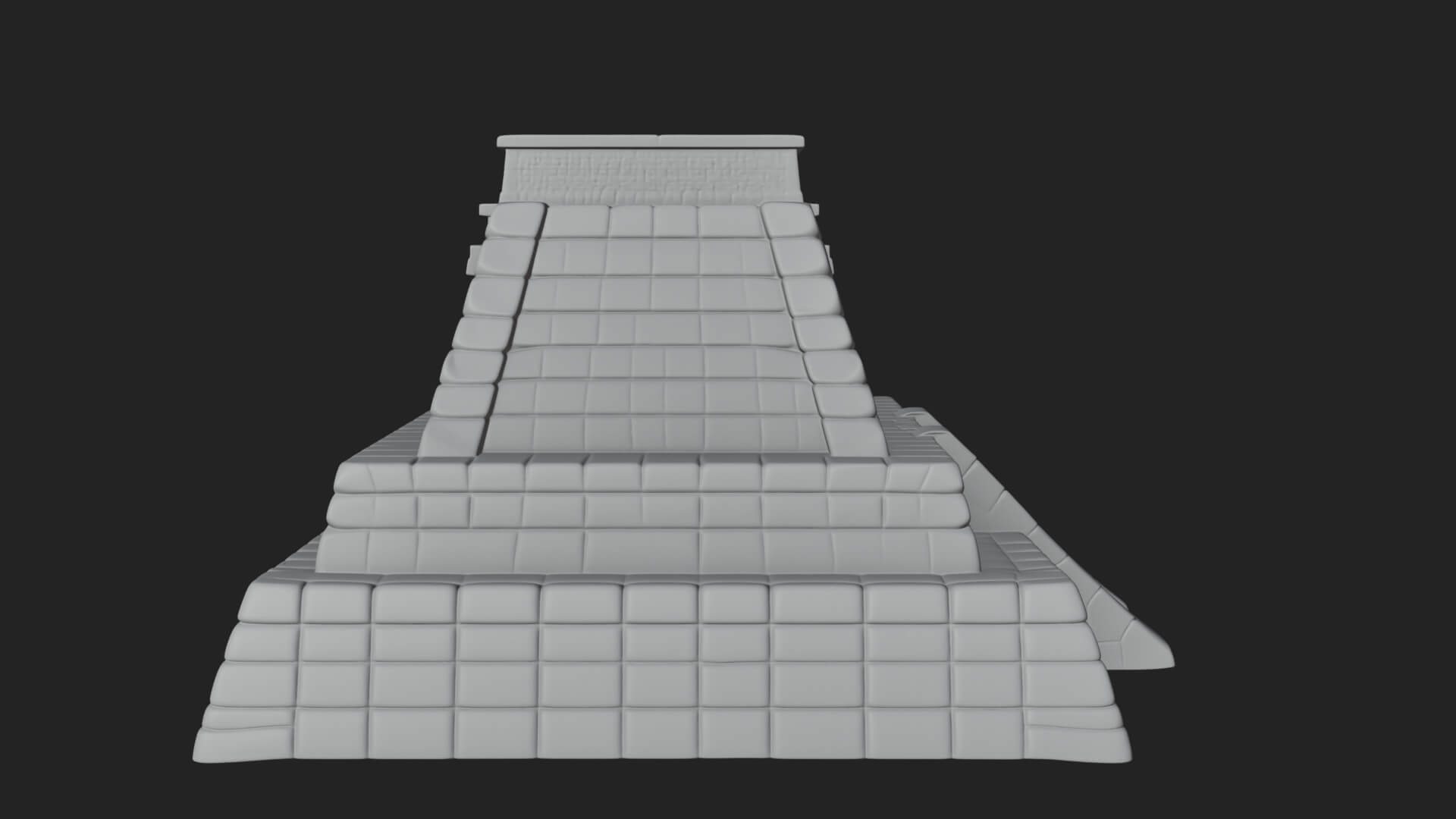Step Pyramid Temple Design 23 3D Print Model 3D Model