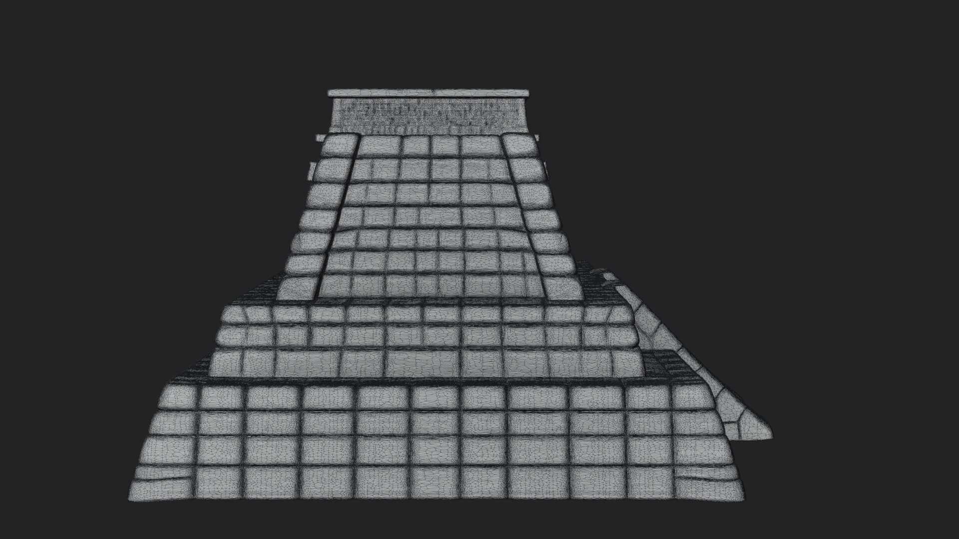 Step Pyramid Temple Design 23 3D Print Model 3D Model