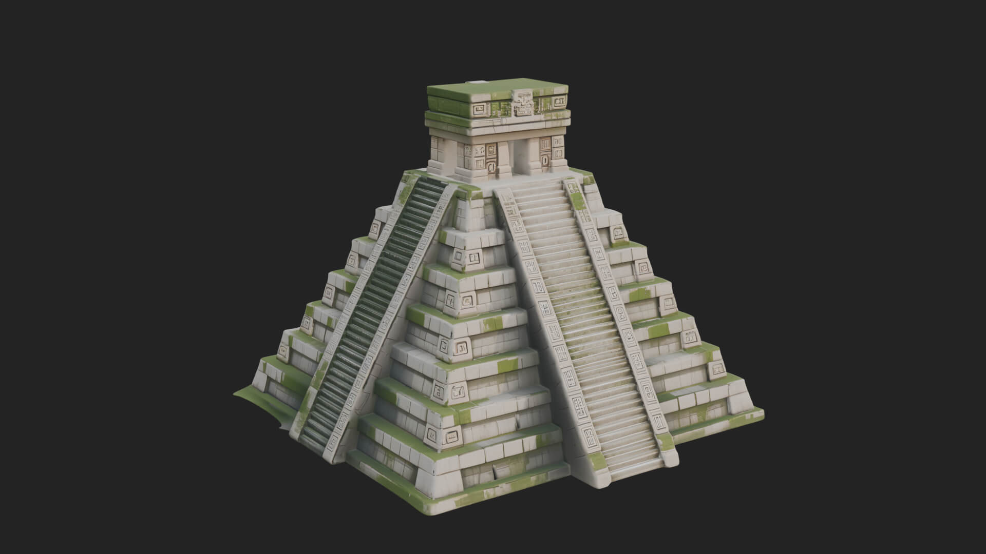 Step Pyramid Temple Design 24 3D Print Model 3D Model