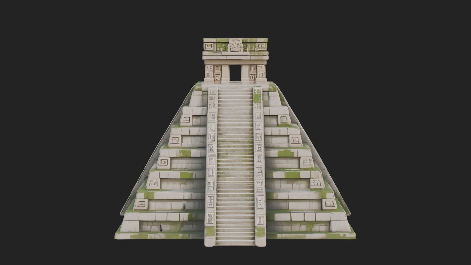 Step Pyramid Temple Design 24 3D Print Model 3D Model