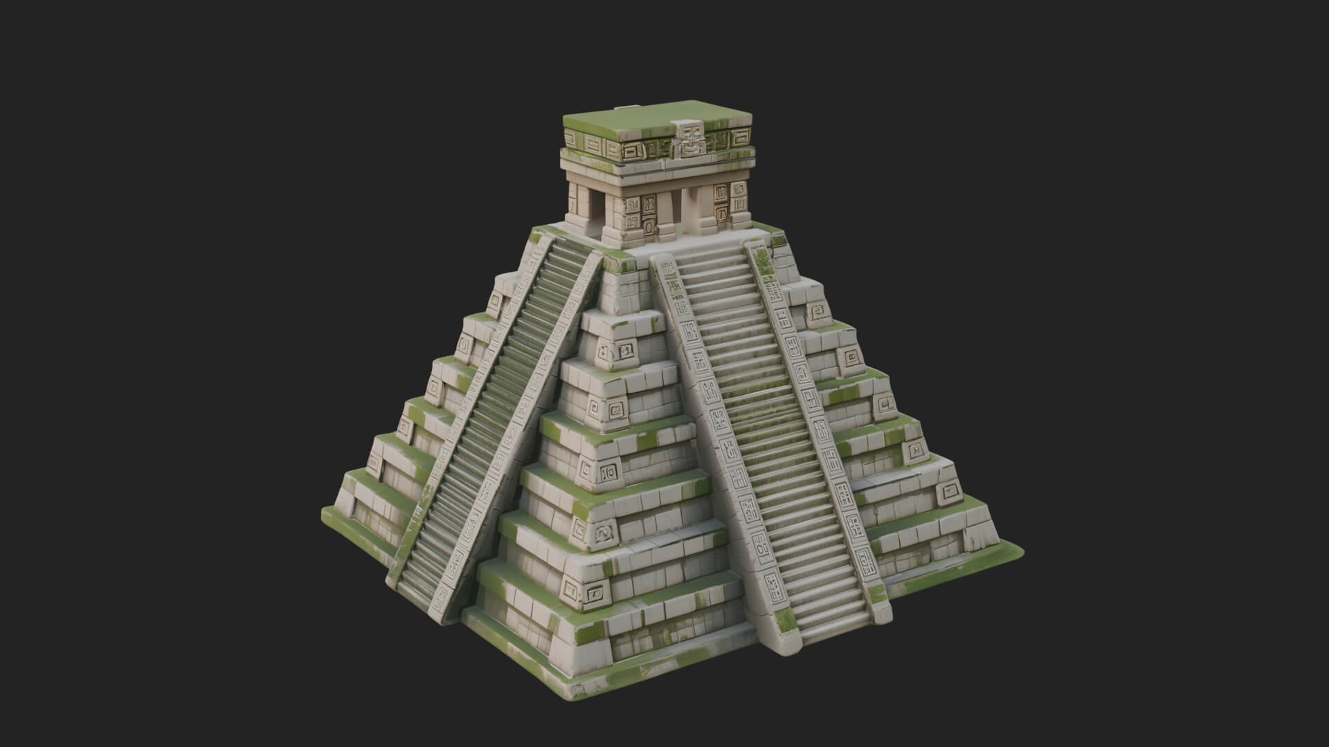 Step Pyramid Temple Design 24 3D Print Model 3D Model