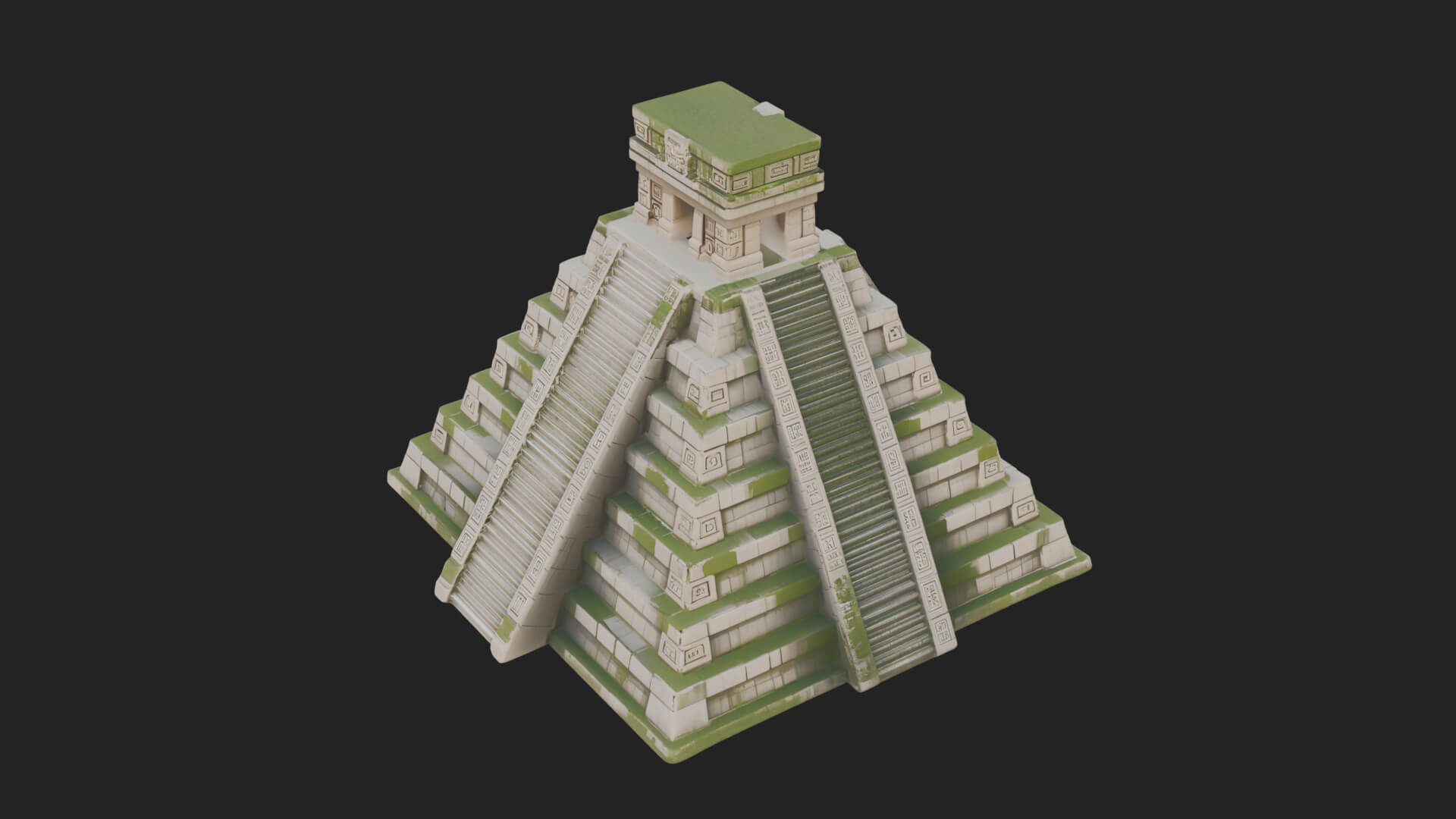 Step Pyramid Temple Design 24 3D Print Model 3D Model