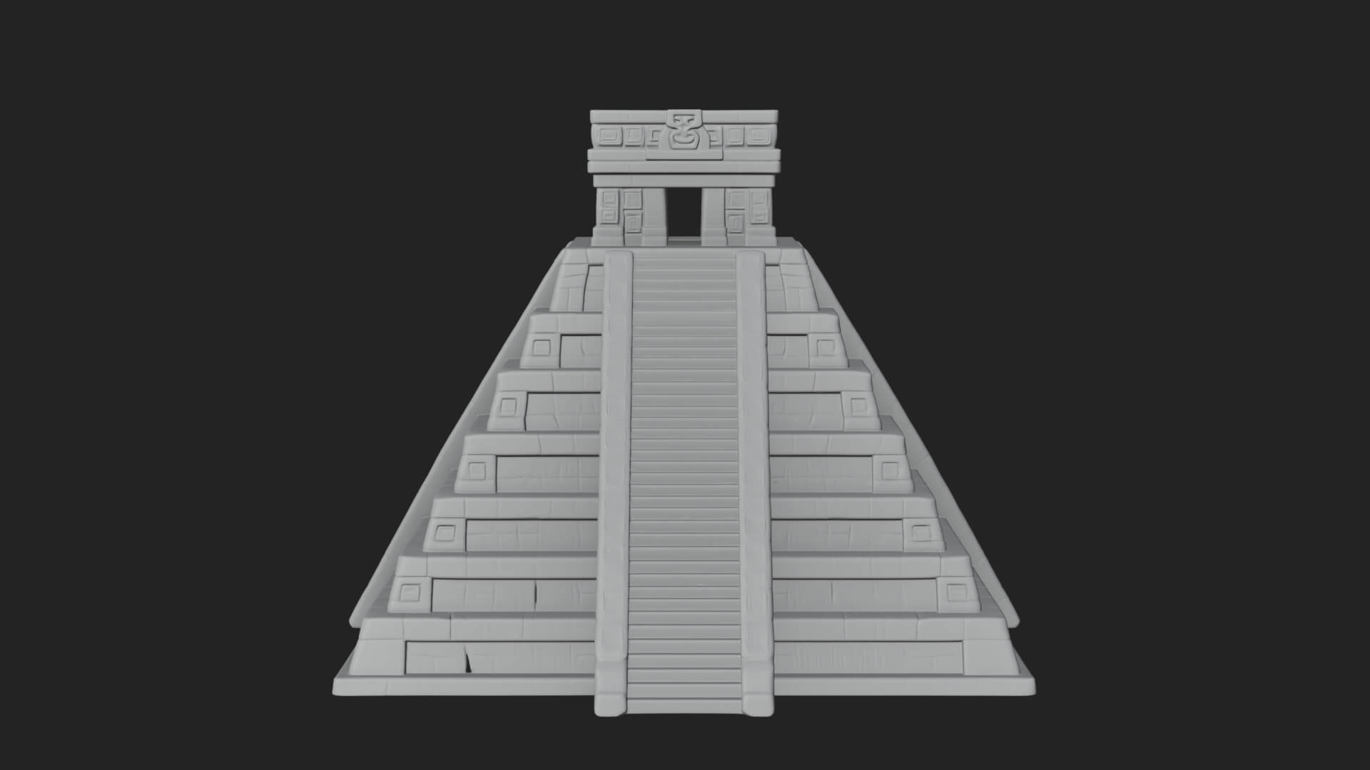 Step Pyramid Temple Design 24 3D Print Model 3D Model