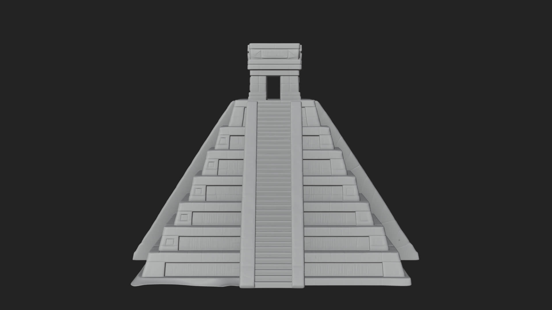 Step Pyramid Temple Design 24 3D Print Model 3D Model