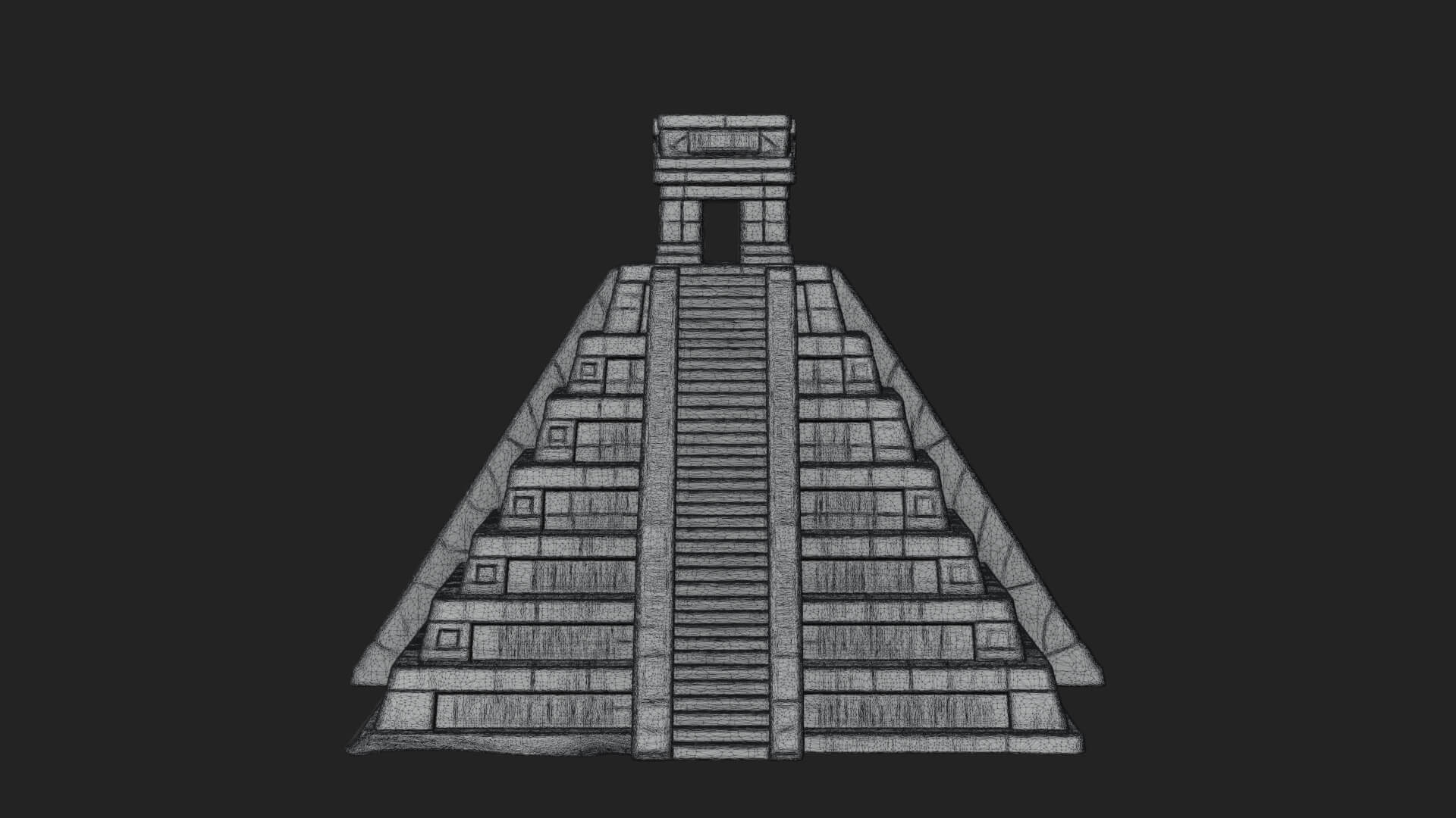 Step Pyramid Temple Design 24 3D Print Model 3D Model