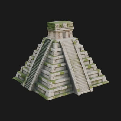 Step Pyramid Temple Design 24 3D Print Model