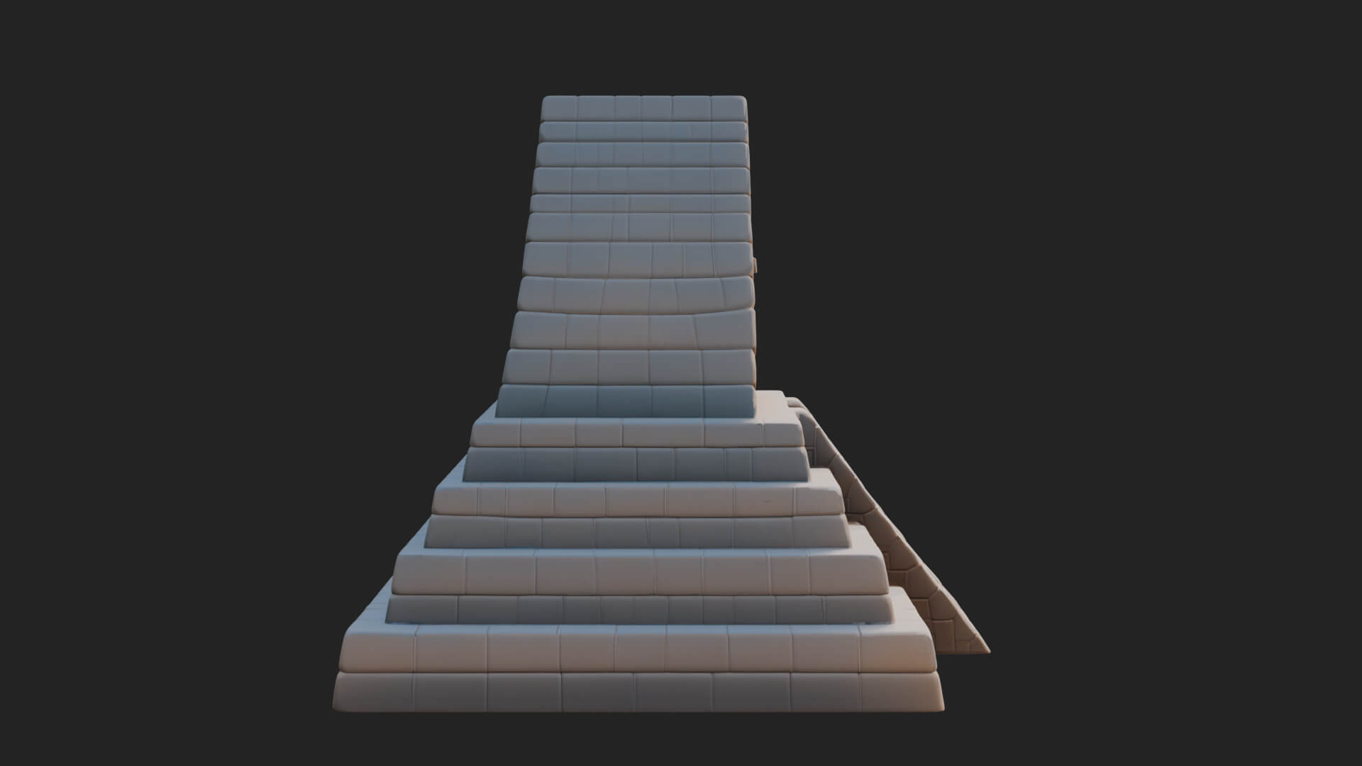 Step Pyramid Temple Design 25 3D Print Model 3D Model