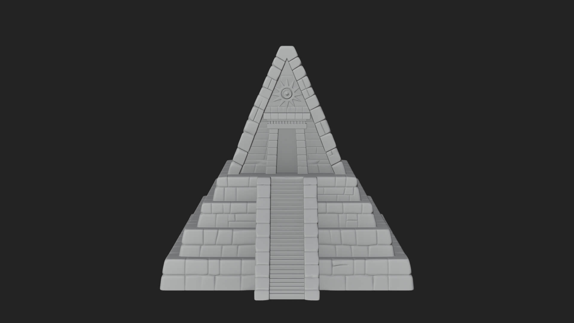 Step Pyramid Temple Design 25 3D Print Model 3D Model