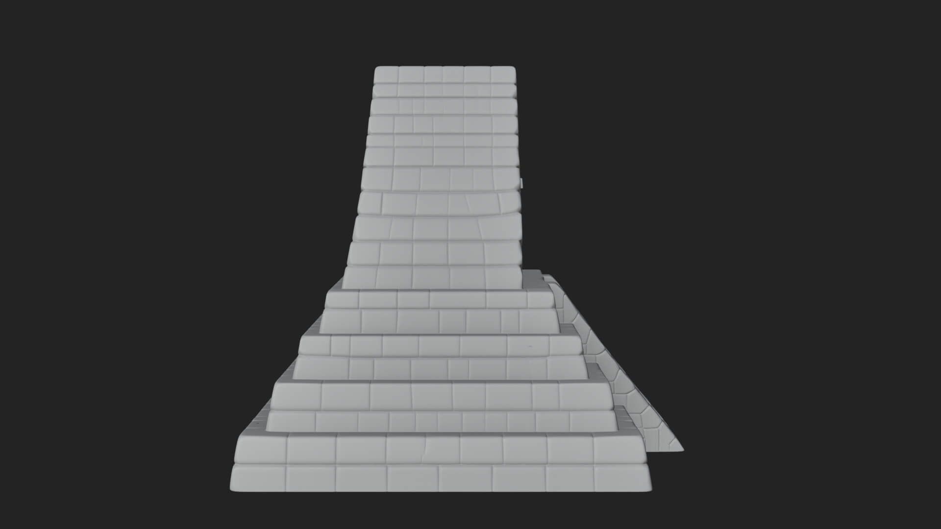Step Pyramid Temple Design 25 3D Print Model 3D Model