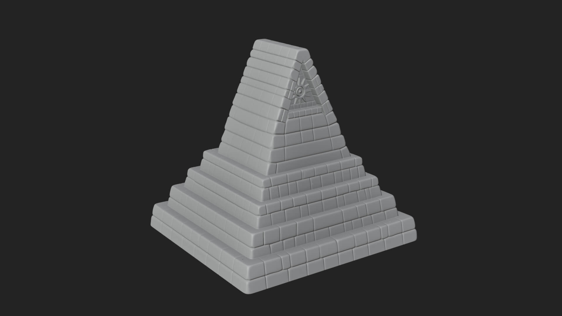Step Pyramid Temple Design 25 3D Print Model 3D Model