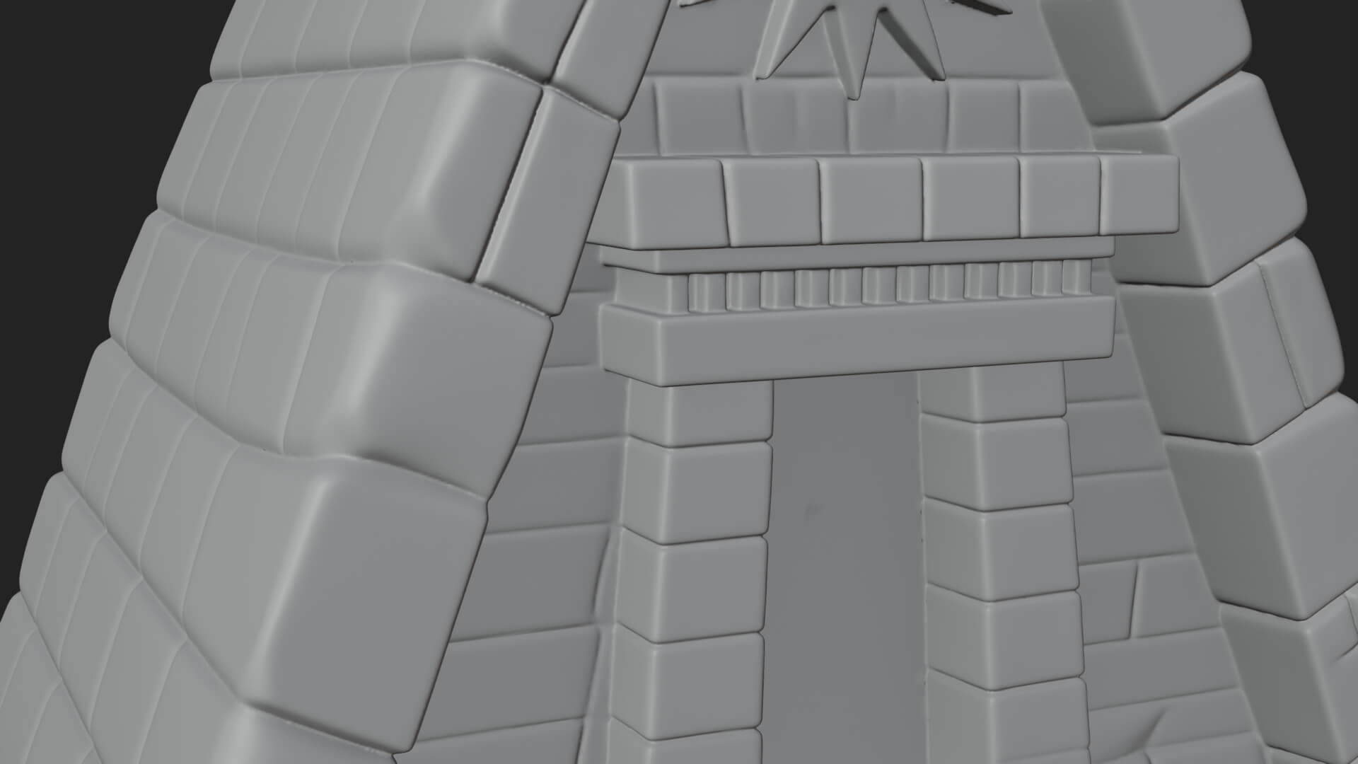 Step Pyramid Temple Design 25 3D Print Model 3D Model