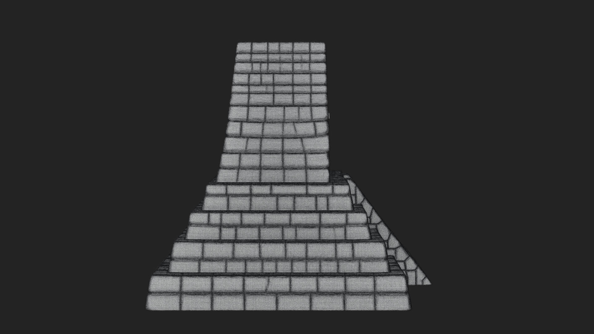Step Pyramid Temple Design 25 3D Print Model 3D Model