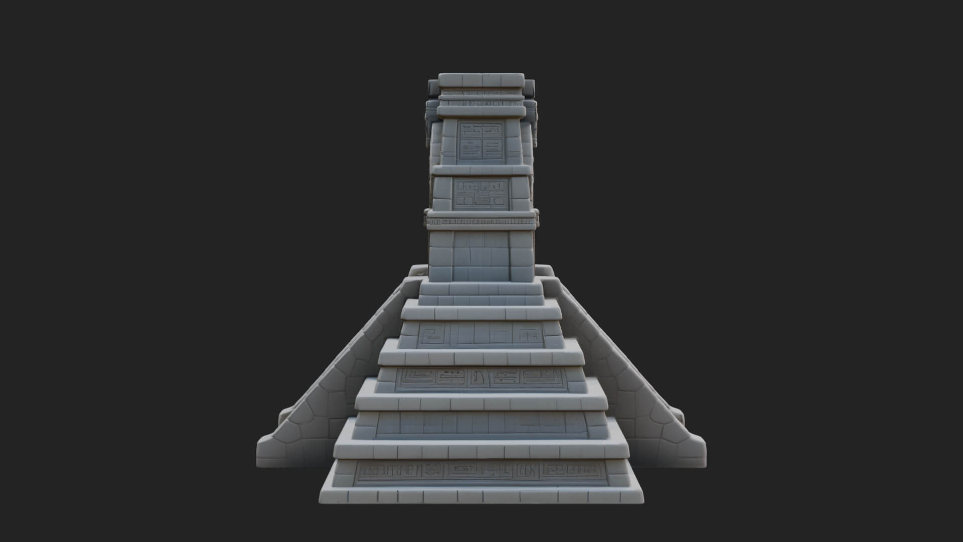 Step Pyramid Temple Design 26 3D Print Model 3D Model
