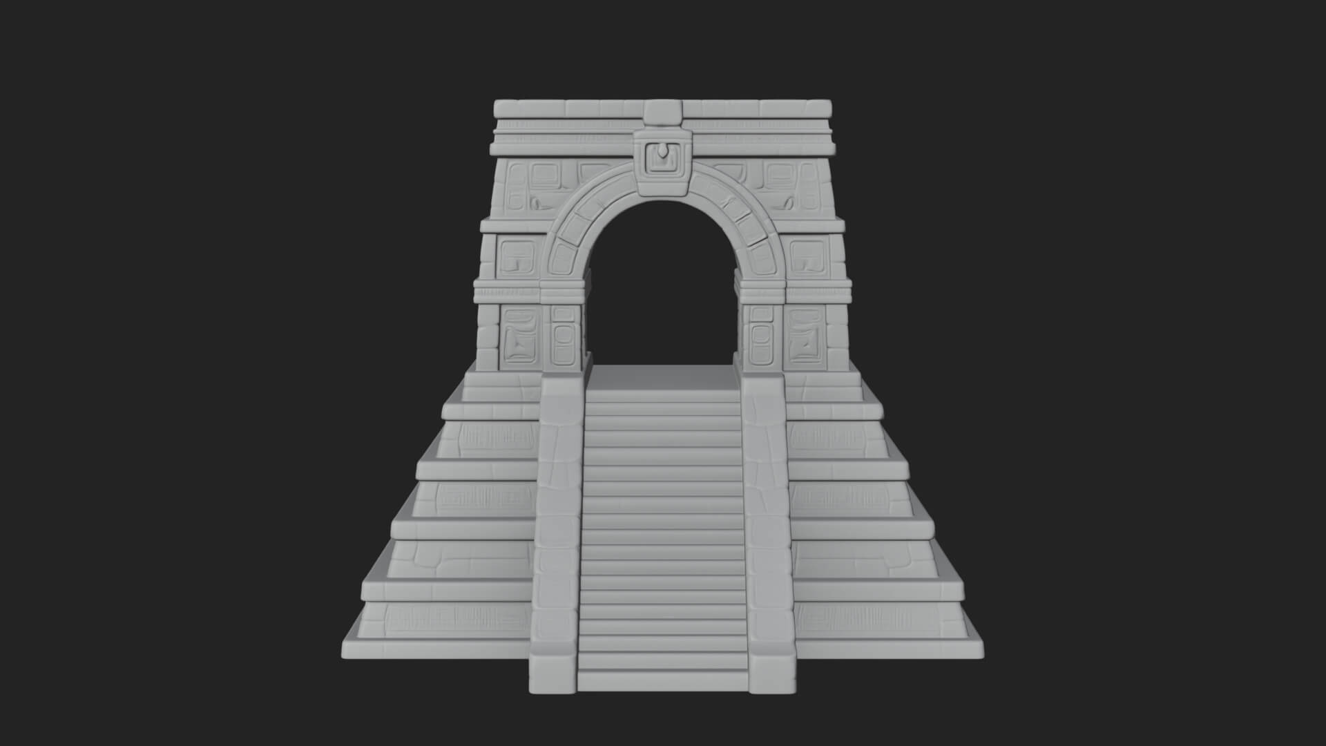 Step Pyramid Temple Design 26 3D Print Model 3D Model