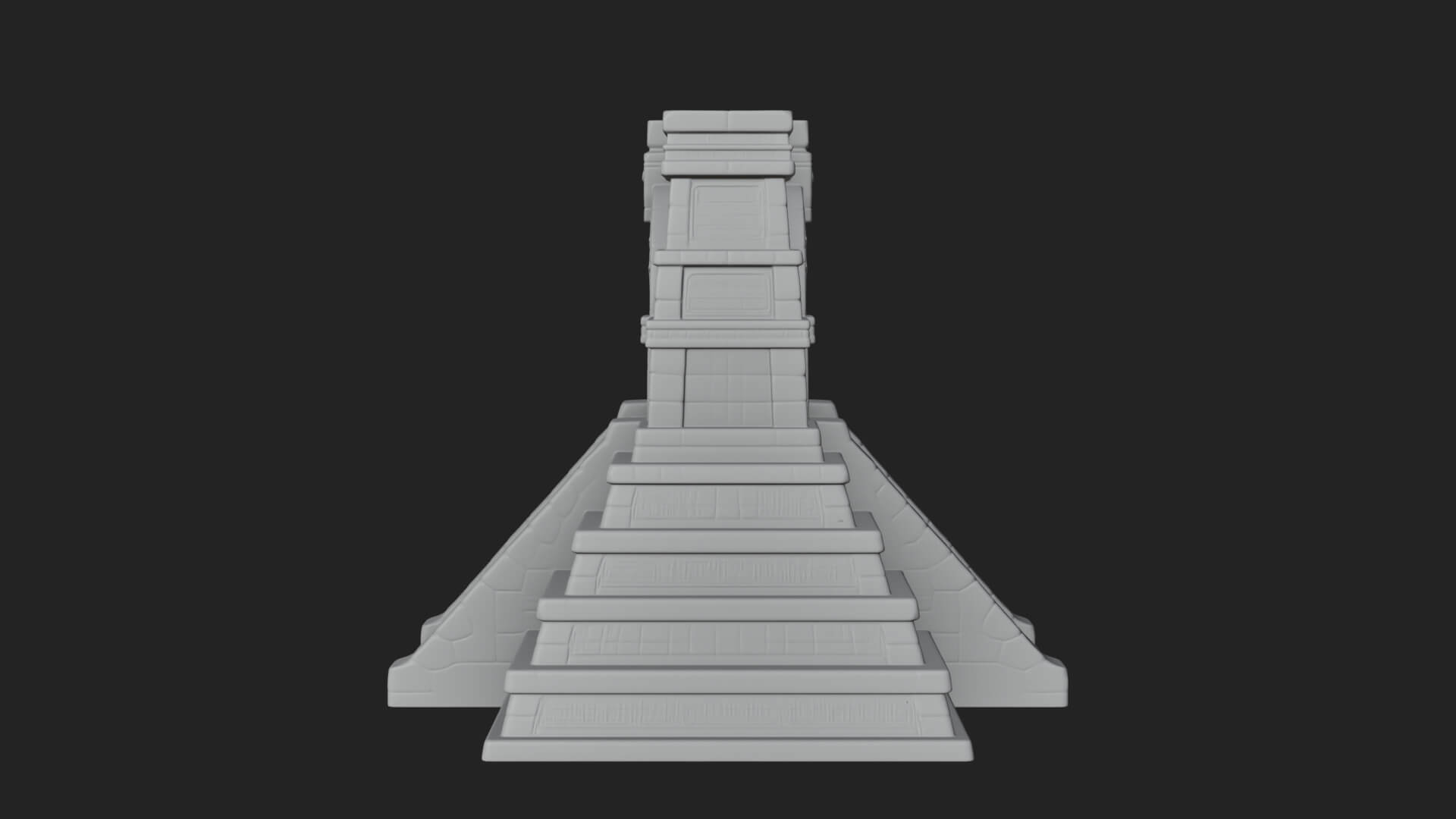 Step Pyramid Temple Design 26 3D Print Model 3D Model