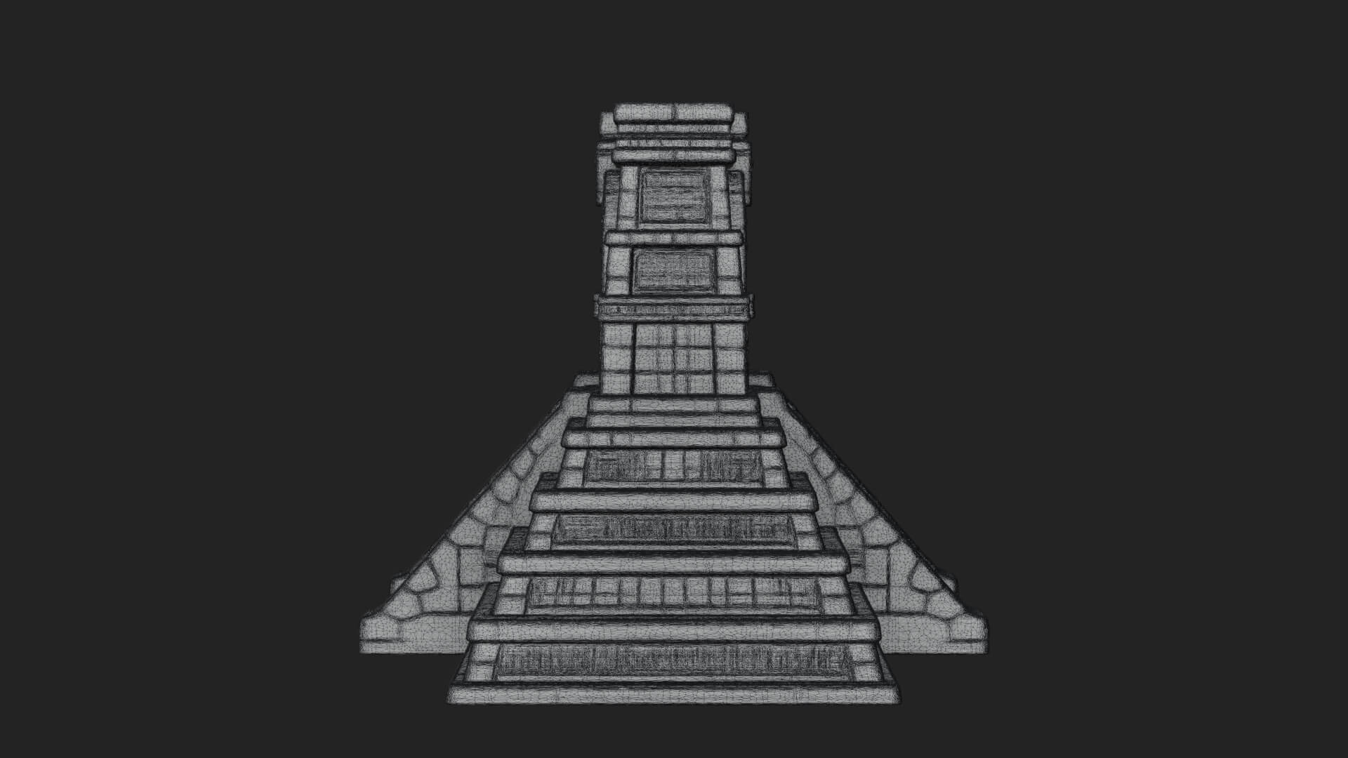 Step Pyramid Temple Design 26 3D Print Model 3D Model