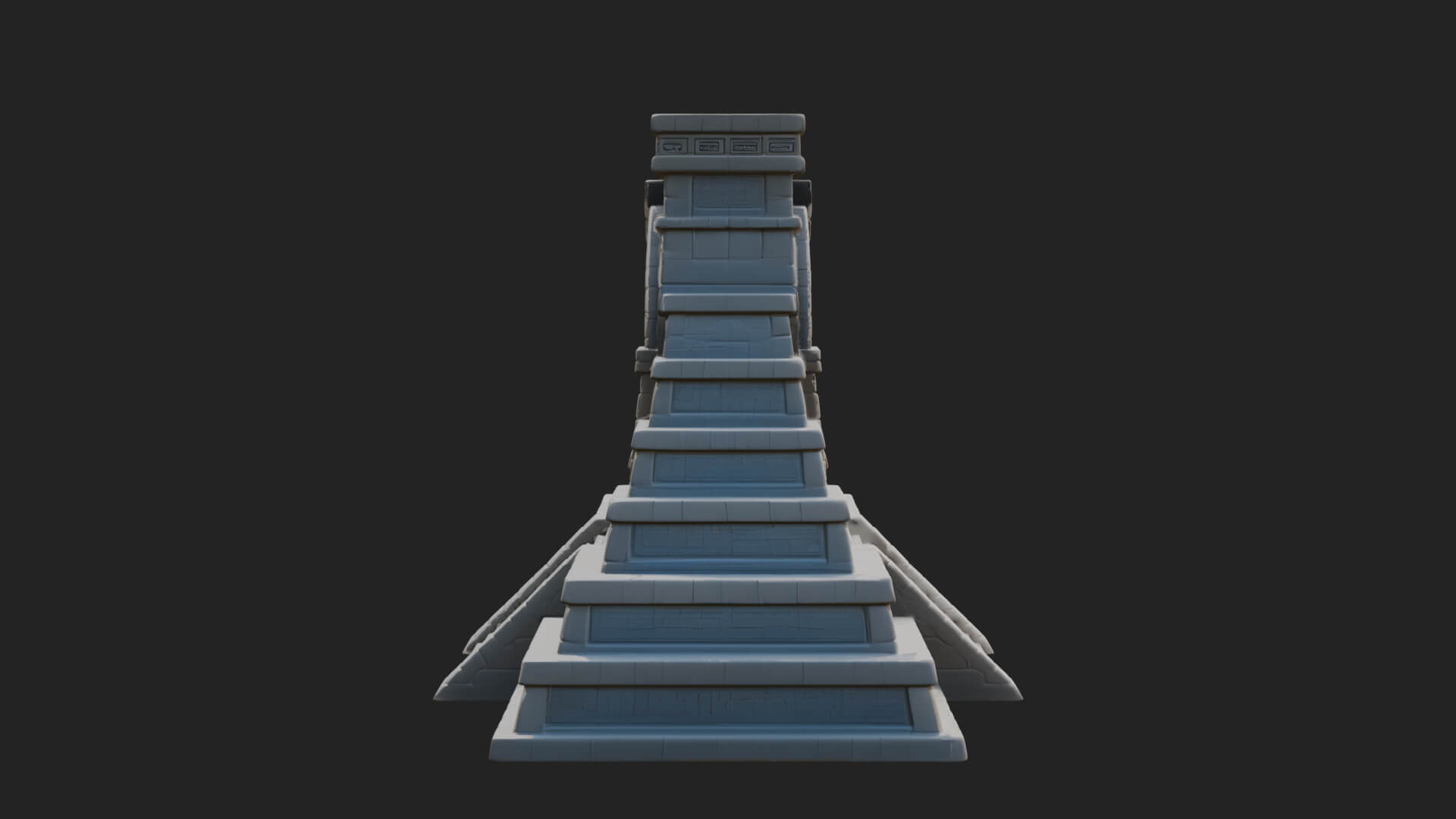 Step Pyramid Temple Design 27 3D Print Model 3D Model