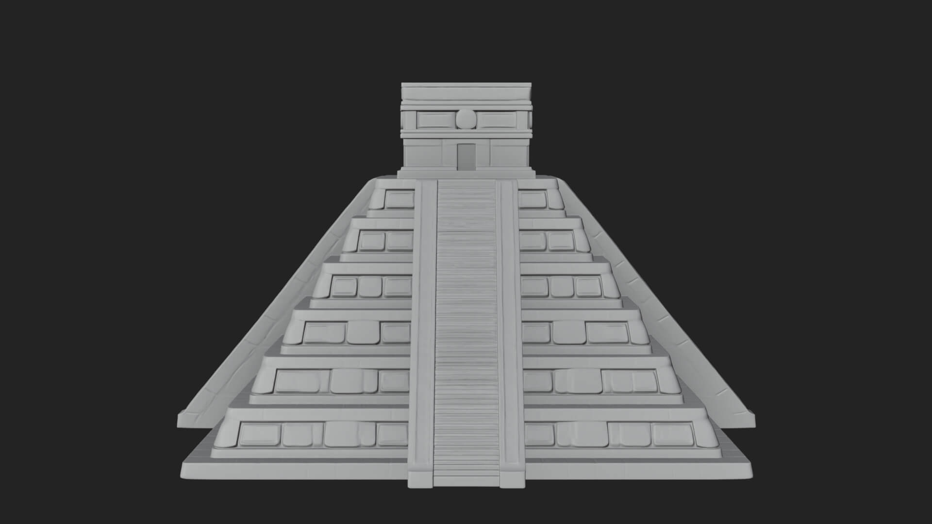 Step Pyramid Temple Design 28 3D Print Model 3D Model