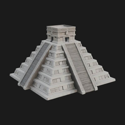 Step Pyramid Temple Design 28 3D Print Model