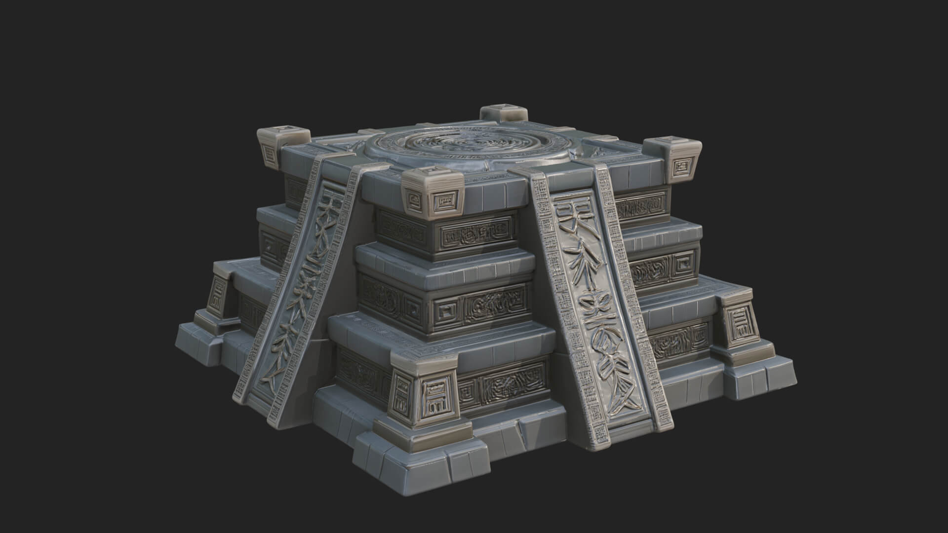 Step Pyramid Temple Design 29 3D Print Model 3D Model