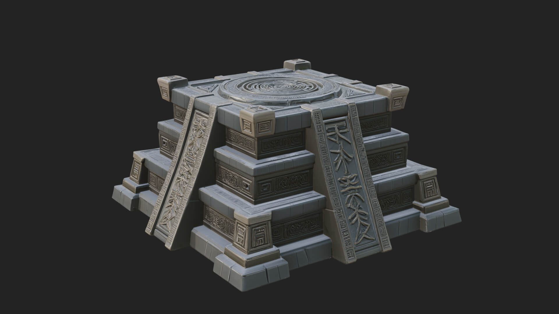 Step Pyramid Temple Design 29 3D Print Model 3D Model
