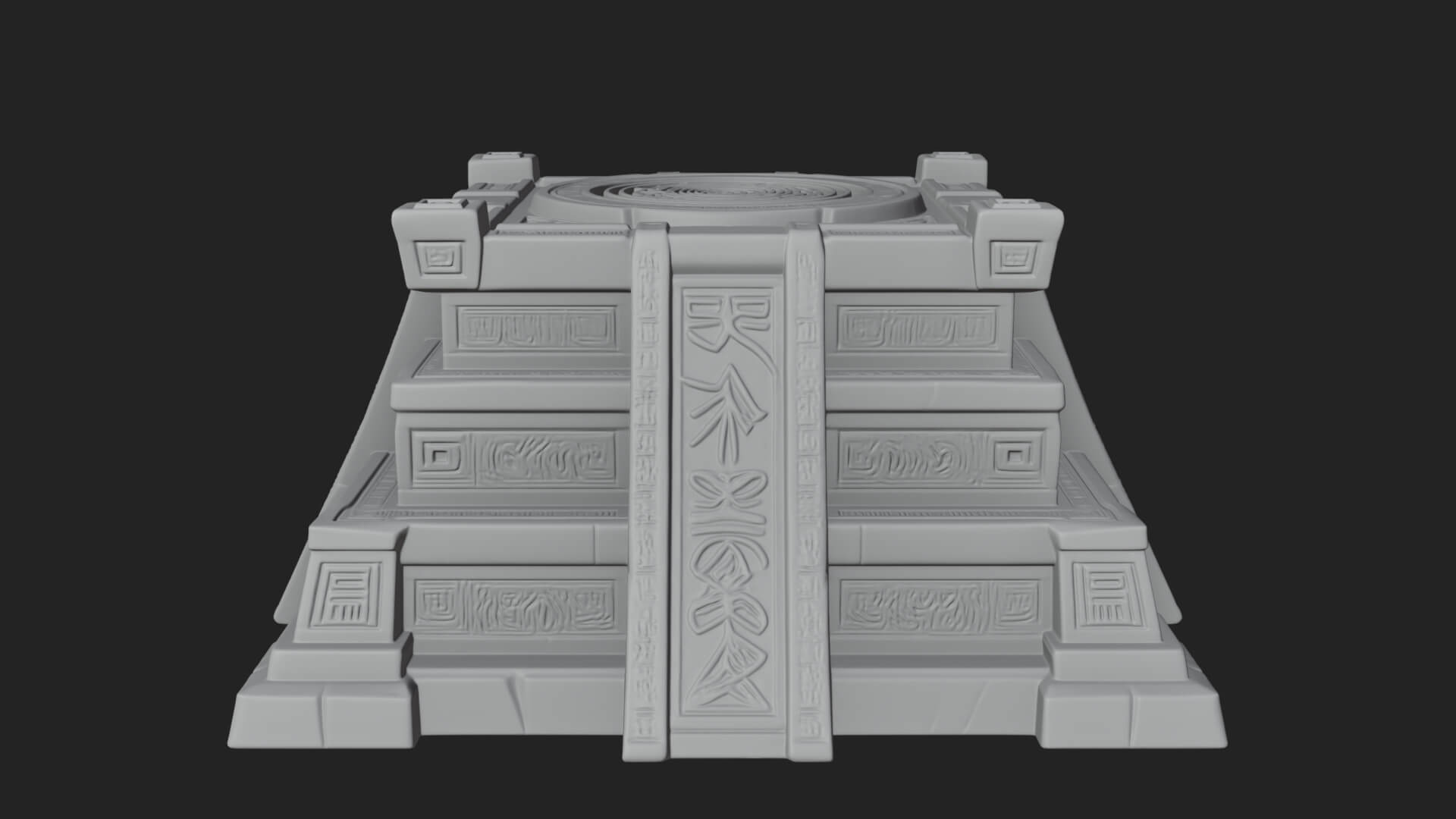 Step Pyramid Temple Design 29 3D Print Model 3D Model