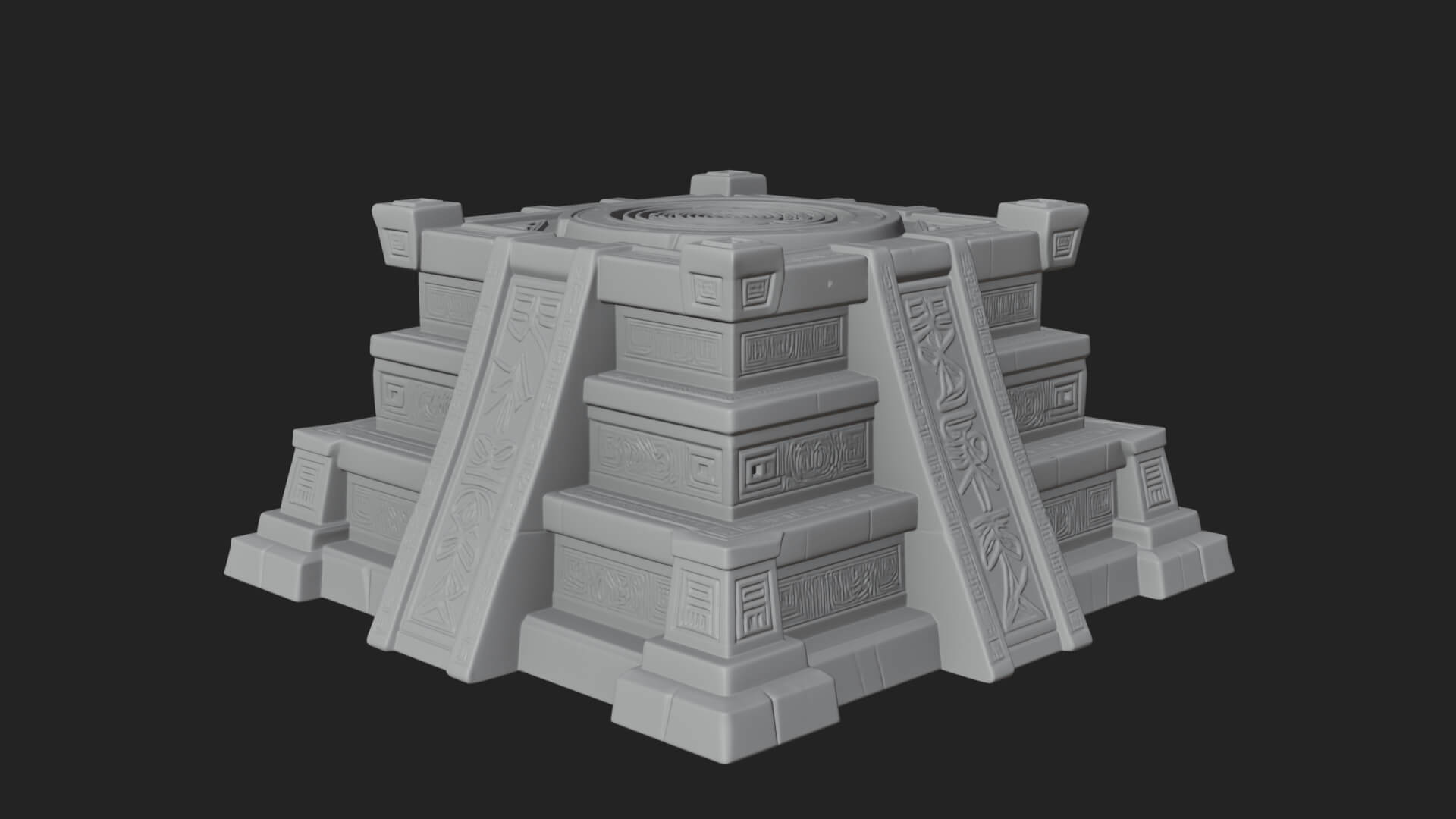 Step Pyramid Temple Design 29 3D Print Model 3D Model