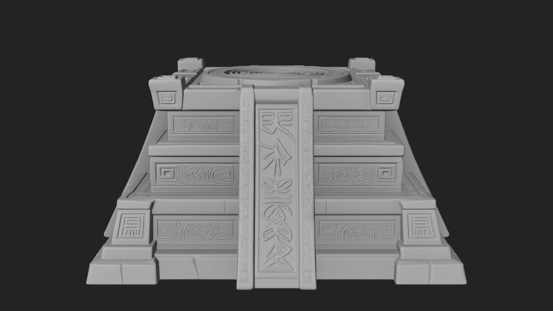 Step Pyramid Temple Design 29 3D Print Model 3D Model