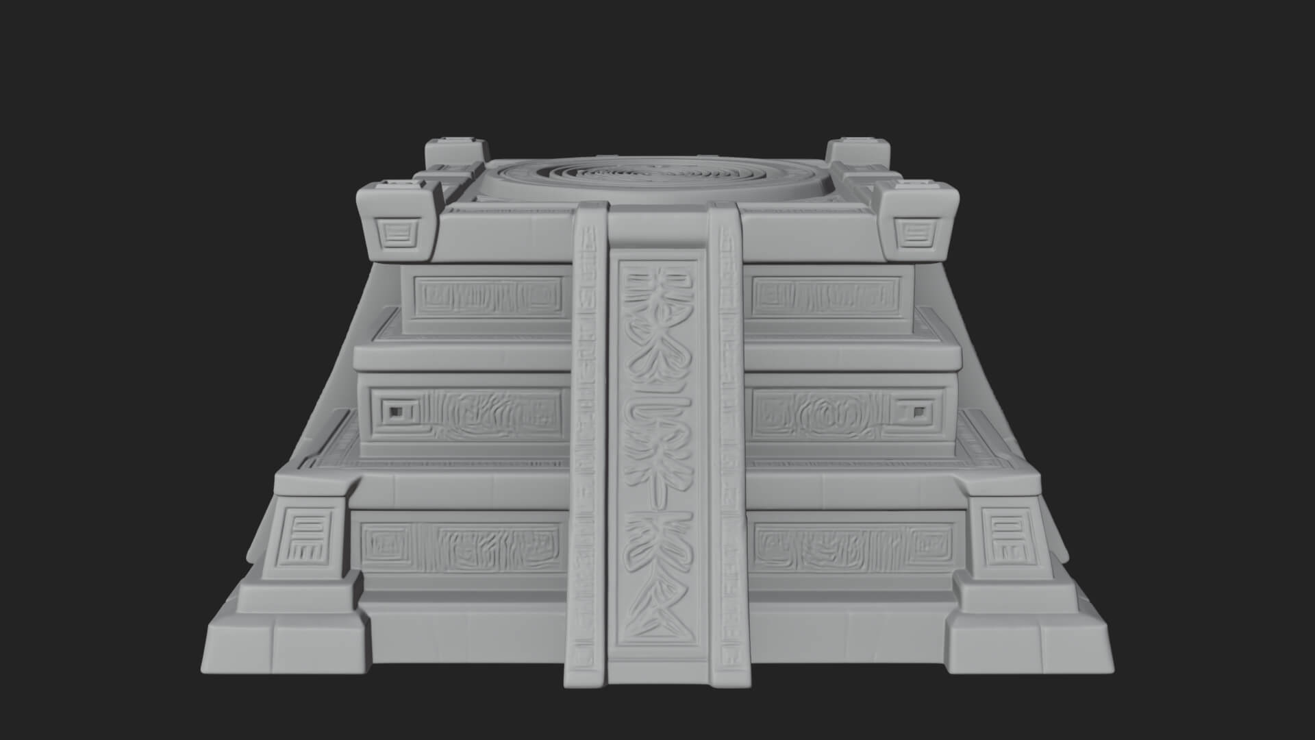 Step Pyramid Temple Design 29 3D Print Model 3D Model