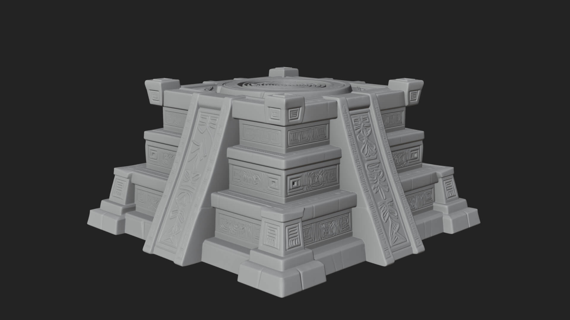 Step Pyramid Temple Design 29 3D Print Model 3D Model