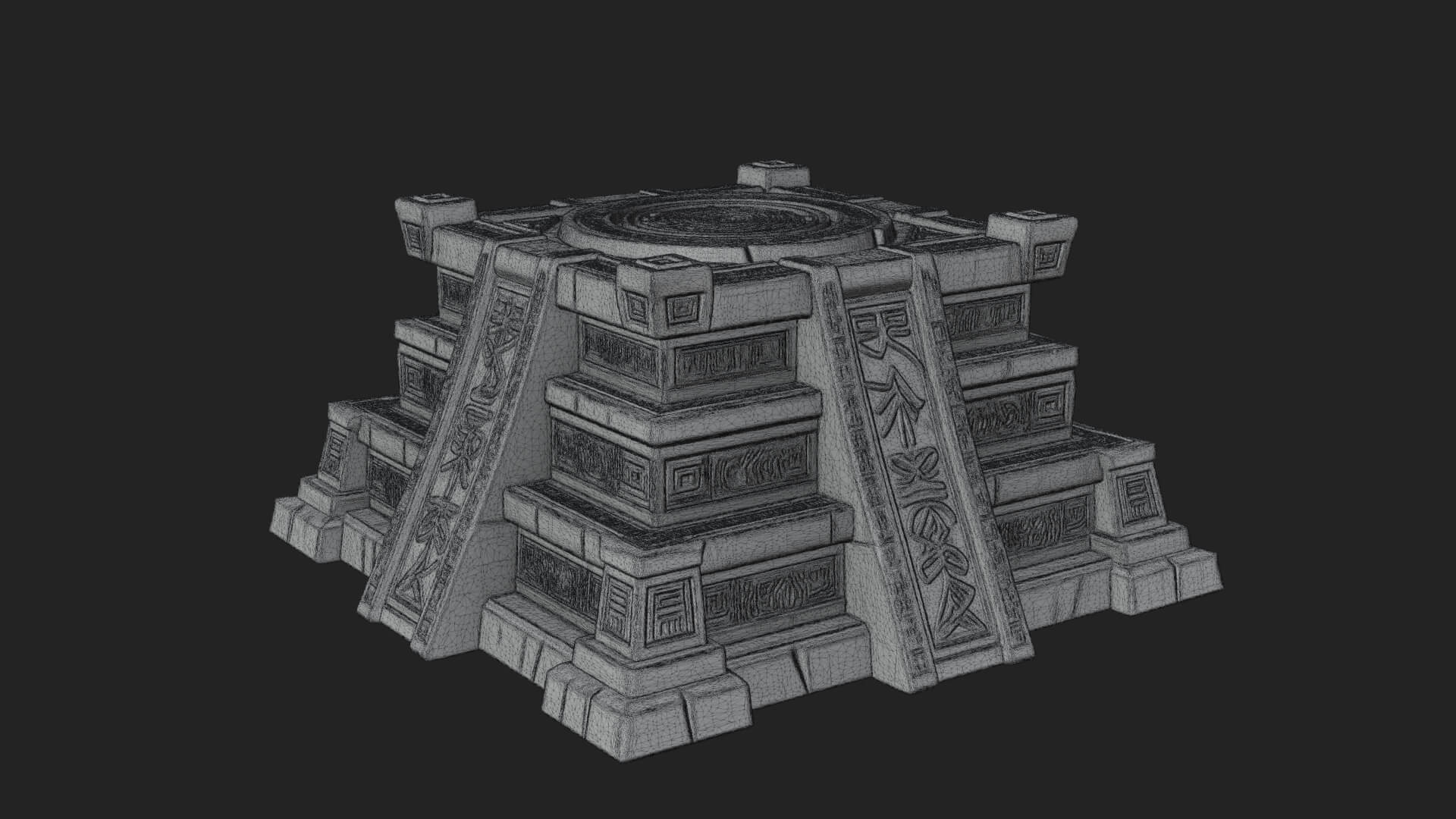 Step Pyramid Temple Design 29 3D Print Model 3D Model
