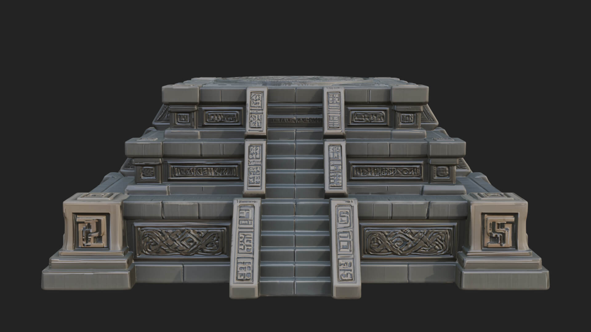 Step Pyramid Temple Design 30 3D Print Model 3D Model