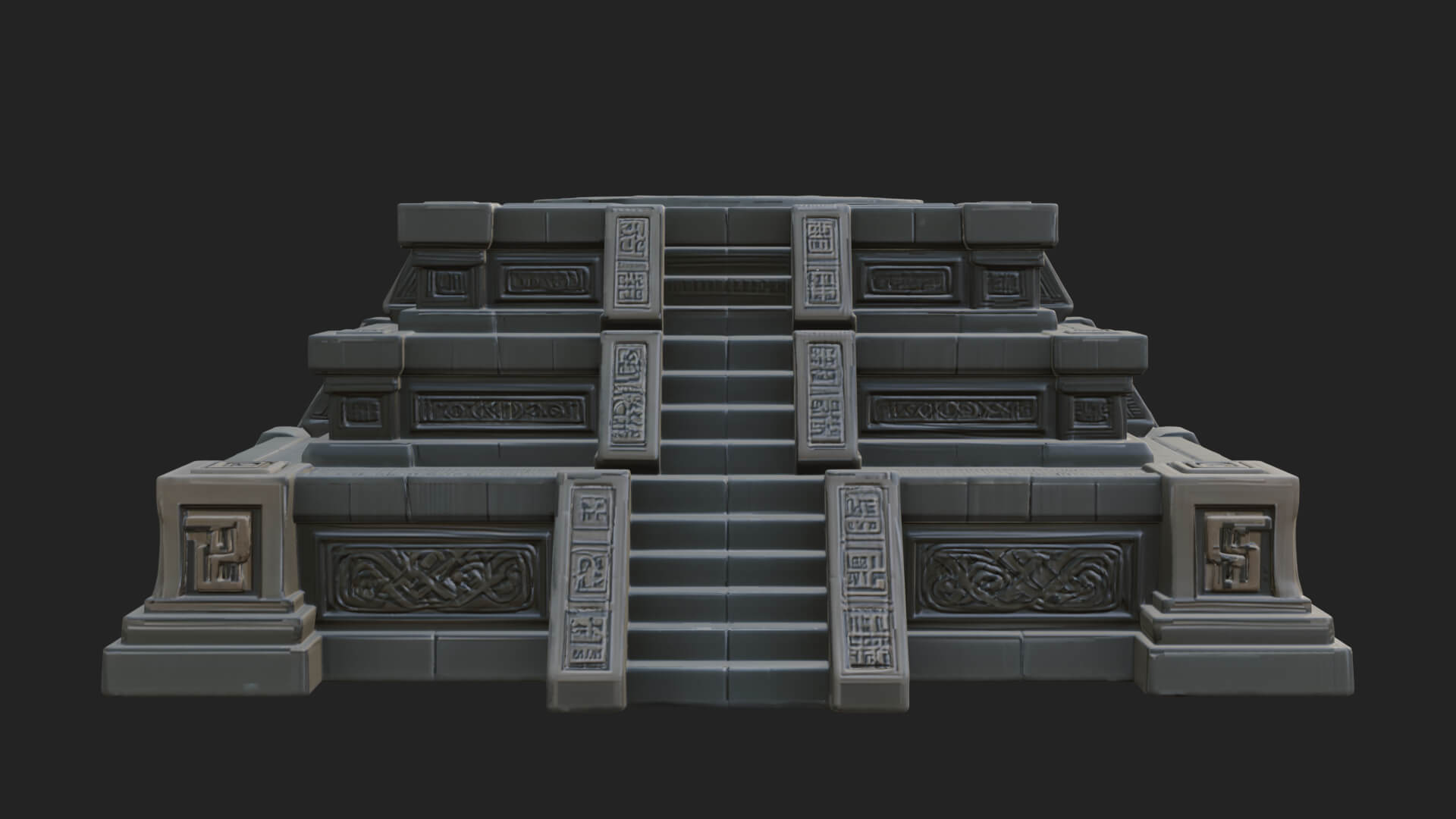 Step Pyramid Temple Design 30 3D Print Model 3D Model
